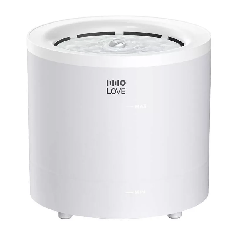 Wireless smart pet water fountain with water-level markings