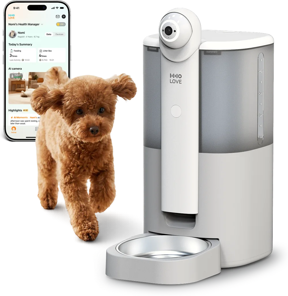 YUNO AI camera feeder, developed and produced by us for HHOLOVE